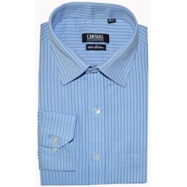 Cantabil Mens Formal Shirt Corporate Wear (Sky Blue, 38)