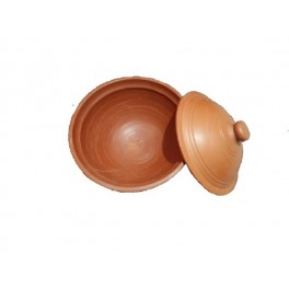 Clay Bowl Large with Lid (Size - 1L)