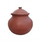 Clay Cooking Handi with Lid (Size 1.5-2L)