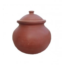 Clay Cooking Handi with Lid - Medium(2-2.5L)