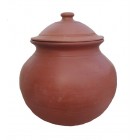 Clay Cooking Handi with Lid (Size 2-2.5L)