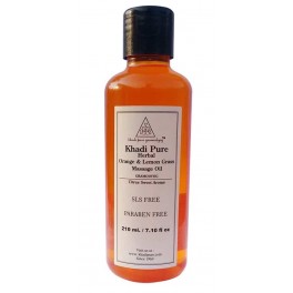 Khadi Orange Lemon Grass Massage Oil