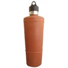 Clay Water Bottle -Design 1(Size 0.9L) - Leak Proof Cap