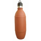 Clay Water Bottle -Design 2(Size 1L) - Leak Proof Cap
