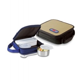 Nayasa Black Lunch Set- 4 Pcs